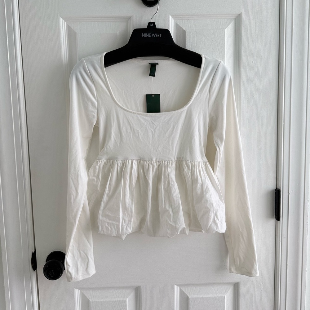 New Wild Fable Women’s Long Sleeve Peplum Top